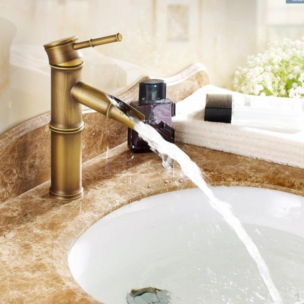 Bamboo Vessel Sink Bathroom