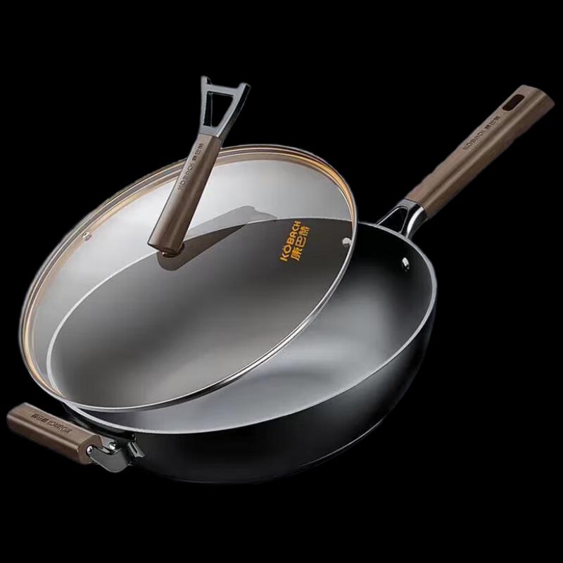 KOBACH Traditional Cast Iron Wok