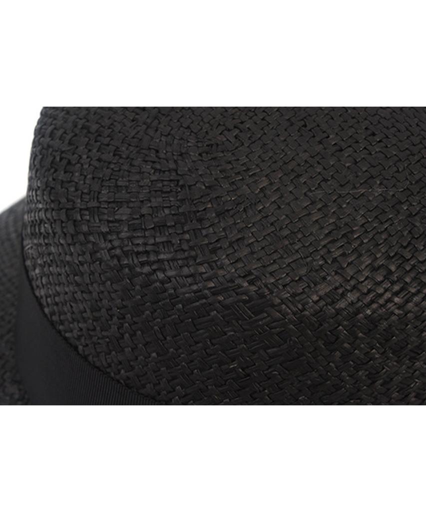 Yunibeosyeolkemiseuteuli Bau Bowl Black Panama Hat Summer Fedora