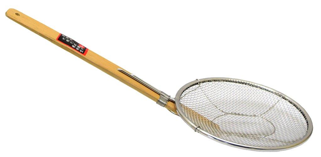 Takagi Bamboo Handle Soba Bamboo Handle That Stays Cool When Scooping Soba or Udon Noodle TAKAGI Fryer, Horizontal, 21cm, Noodles, Ramen, Soba, Udon,