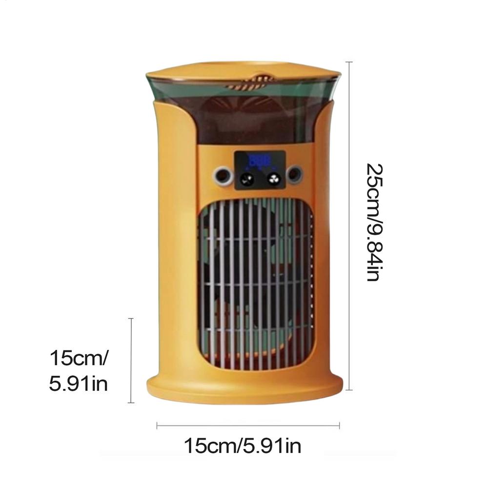 Air Cooler Humidifying Fan For Desk 3 Wind Speed Cooling Device With LED Light For Dormitories Bedroom Office Children's Room