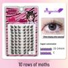 10-Row Autumn Leaf & Sunflower Faux Eyelashes - Flat, Glue-Free
