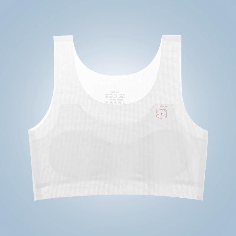 

Летний тонкий тренировочный бюстгальтер для девочек на период полового созревания, возраст 12+ XXL белый