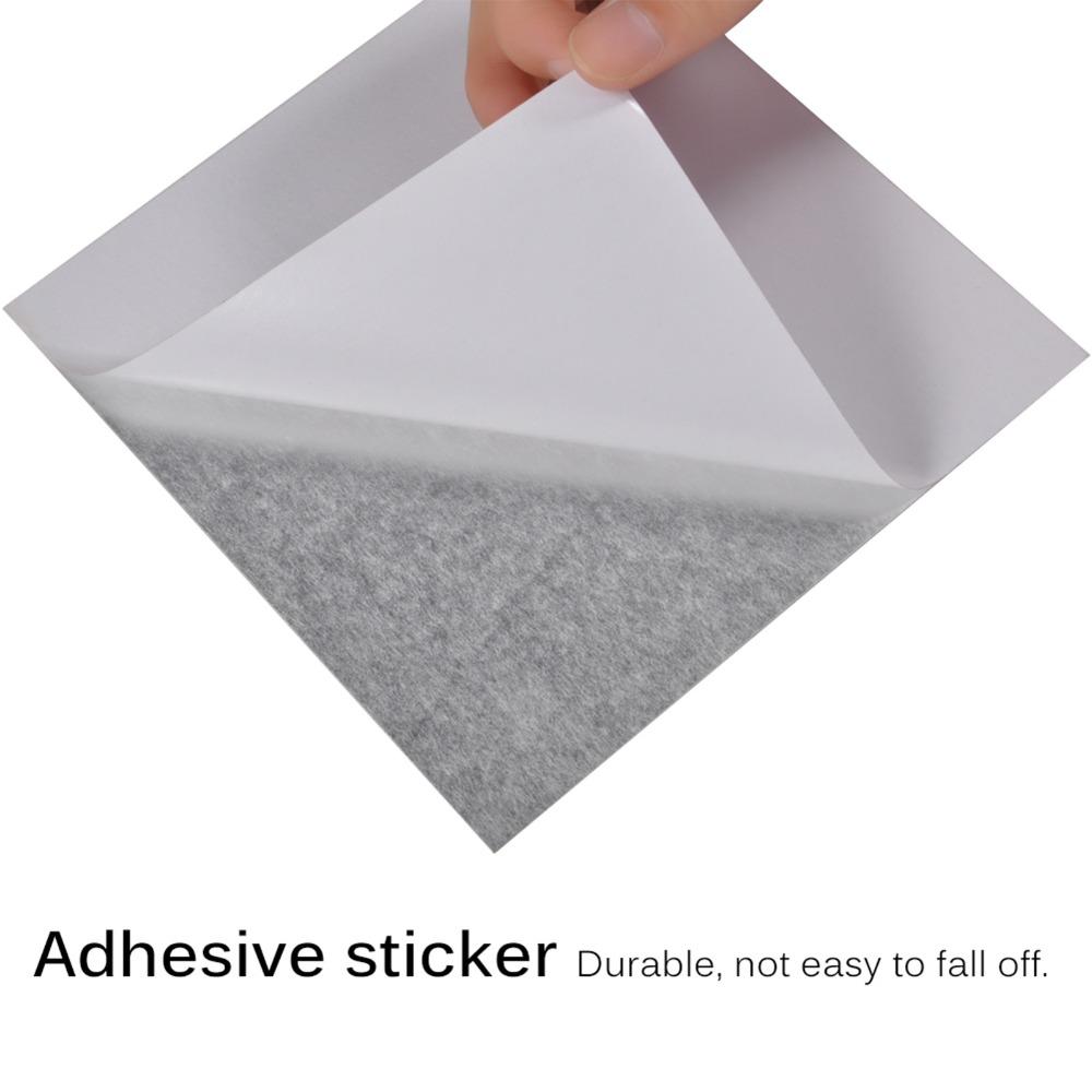9PCS Silver DIY Mirror Tiles Square Decorative Mirror Sticker Mirror Wall Stickers  Bathroom