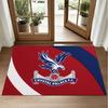 Crystal Palace Football Design Crystal Velvet Rug Soft Decorative Mat for Bedroom Entrance