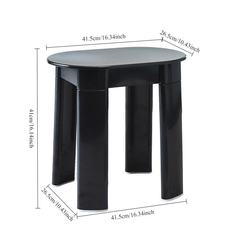 1Pc Plastic Round Stool, Shoe Changing Stool In The Living Room, Creative, Modern and Simple In The Living Room