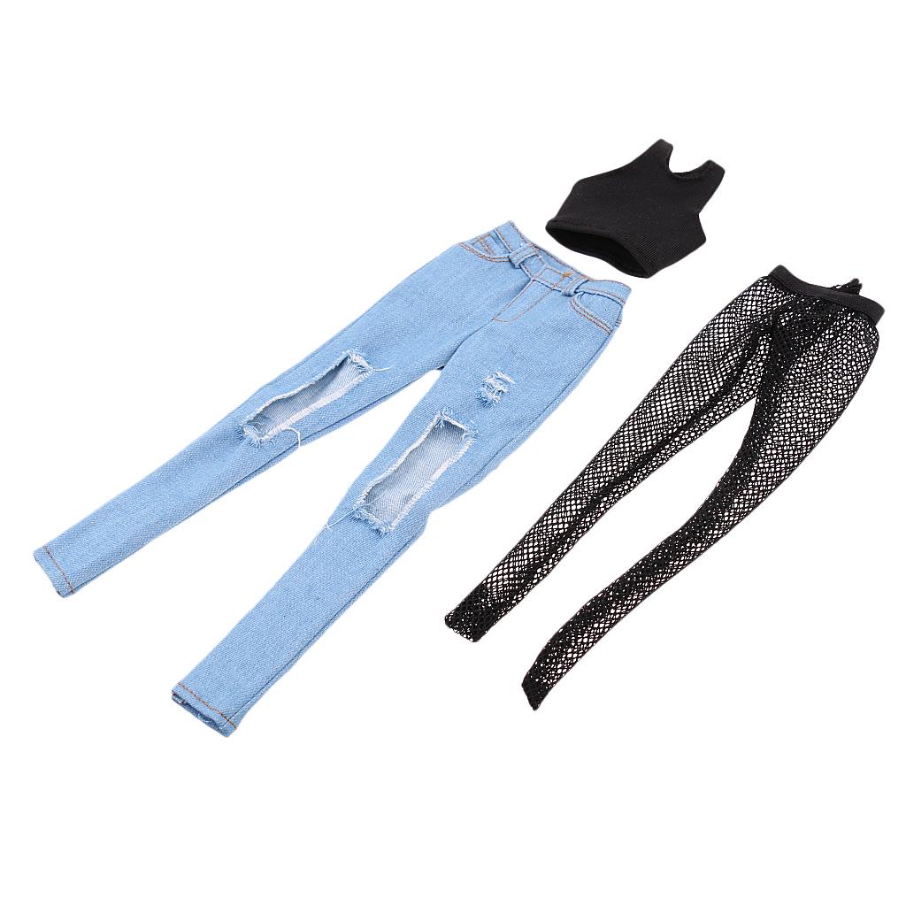 1//6 Scale Jeans Shorts Pants 12inch Female Action Figure Clothes DIY Accessories