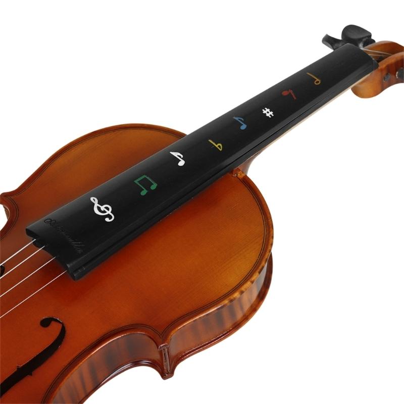 4/4 Size Violin Fingerboard Fiddle Replacements Finger Board Ebony Violin Neck Pad Violin Fingerboard Violin Accessory