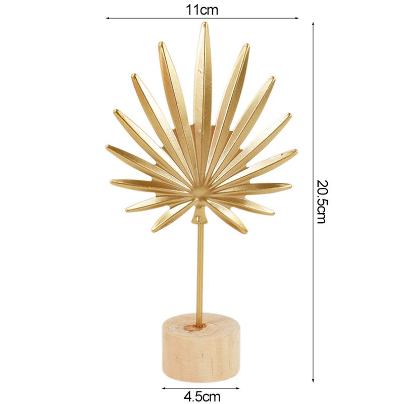 Gold Iron Ginkgo Leaf Ornament for Wedding Party Table Decoration Home Garden Living Room Metal Crafts Tropical Leaves Gift