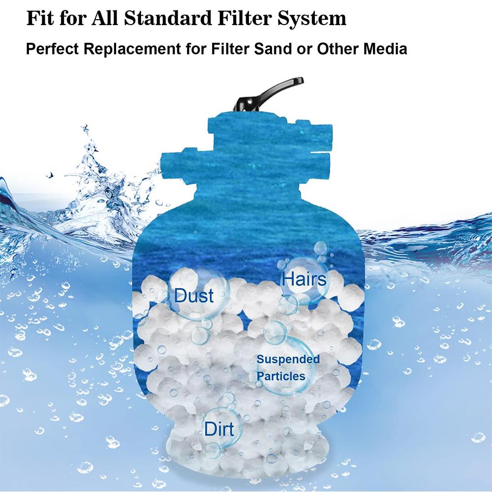 700g /1.5lbs Pool Filter Ball For Swimming Pool and Bath All Sand Filter Systems