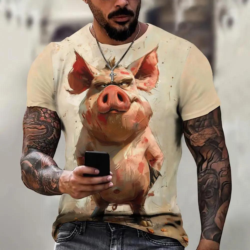 Funny 3D Monkey Print T Shirt For Men Hip Hop Trend Harajuku Streetwear Casual O-neck Short Sleeve Summer Quick Dry Loose Tops