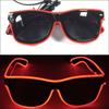 Light Up Led Glasses Neon Party Luminous Glasses EL Wire Glowing Sunglasses Novelty Gift for Adult Glow Bright Light Supplies