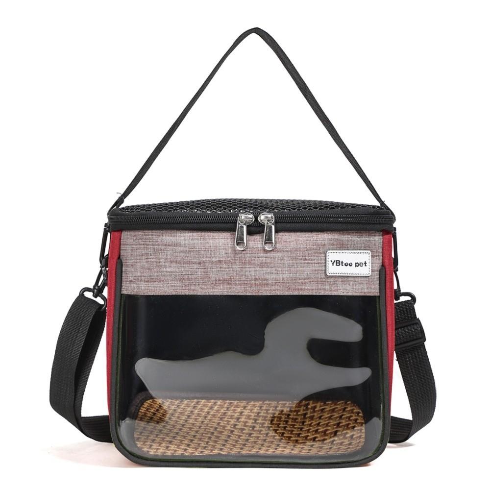 Clear Window Outdoor Bird Pouch Breathable Mesh Parrot Carrying Bag for Hamster