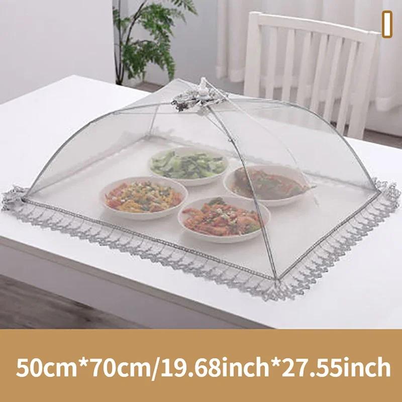

Экономичный зонтик стиль пищевые чехлы анти мухи москитные покрытия для еды кружевной стол большой чехол для стола домашние гаджеты аксессуары