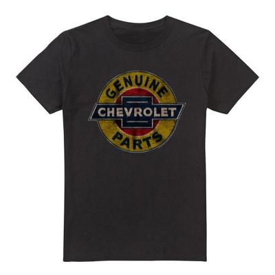 Chevrolet Unisex Erwachsenen Originalteile Distressed Emblem T-Shirt