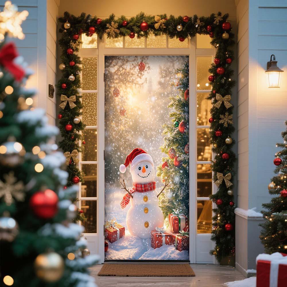 Cross-border Christmas Decoration: Santa Claus Door Banner for European & American Outdoor Parties