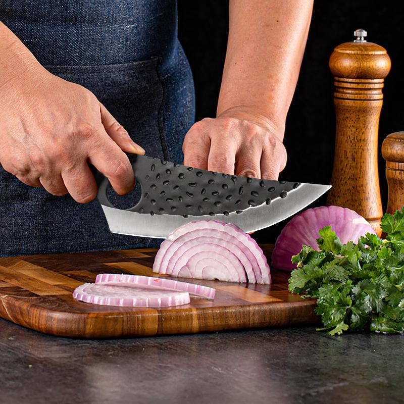 Hand Forged Butcher Cleaver Knife High Quality Chef's Knife Set Multi-purpose Knife Stainless Steel Household Kitchen Fish Knife