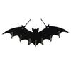 Retro Platzsparender Organizer Kleiderbügelständer Halloween Gotischer Schlüsselhalter Holzfledermaus Wandhaken Eingangsbereich