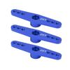 3Pcs 25T Aluminum Alloy RC Servo Arm Horn Long Type for 1 10 Remote Control Car Upgrade PartBlue