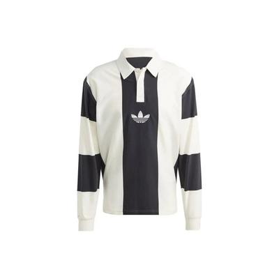 Originals Hack Rugby Long Sleeve Polo Shirt Men's Black