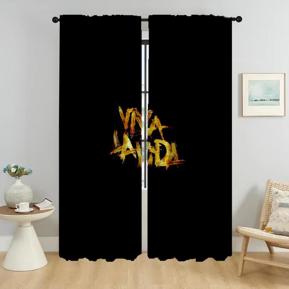 Blackout Curtain for Room 2 Panel Coldplay Anti-mosquito Curtains for Camera Home Interior Curtains Shades Halloween Decoration
