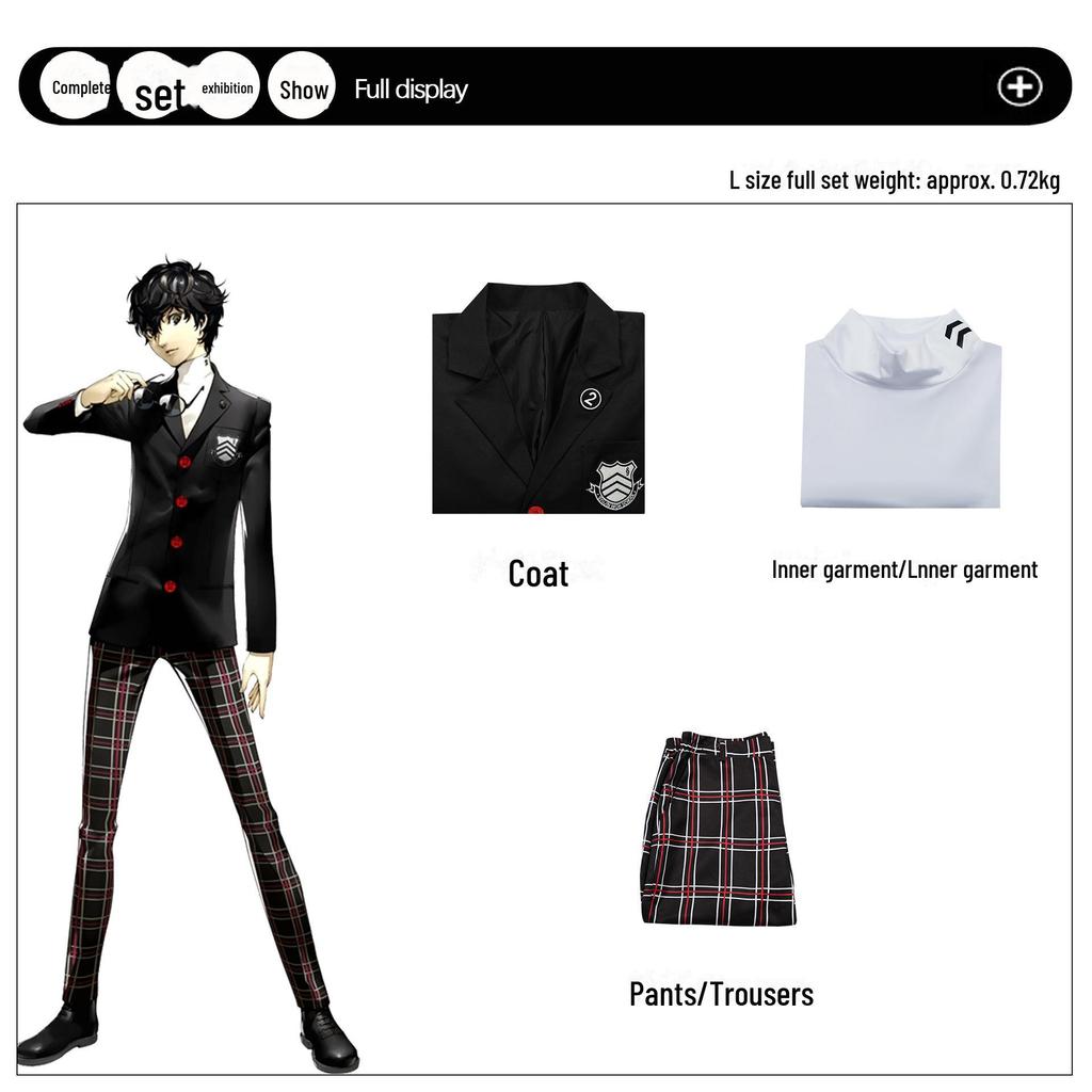 Golden Fox Persona 5 Yoshizawa Kasumi Campus Uniform Cosplay Costume