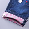 Children's Cartoon Five Bears & Rabbits Denim Overalls for Spring/Autumn