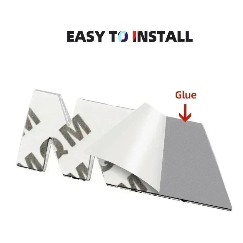 ABV1 83mm 3D Aluminum Car Badge Sticker Automotive Goods For BMW M F10 F11 E63 E64 E68 F03 F04 F15 E71 E72 E70 E83 E84 E52 E89
