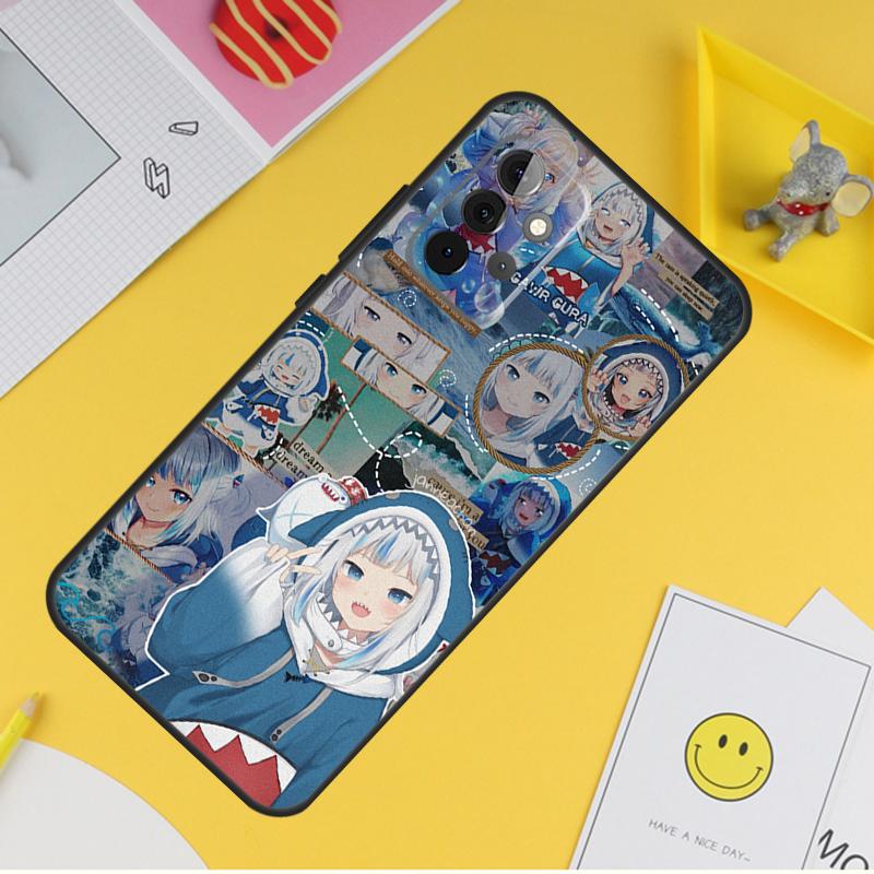 Gawr Gura Hololive Girl Case For Samsung Galaxy A54 A34 A14 A13 A33 A53 A12 A32 A52 A71 A51 A15 A25 A35 A55 Cover