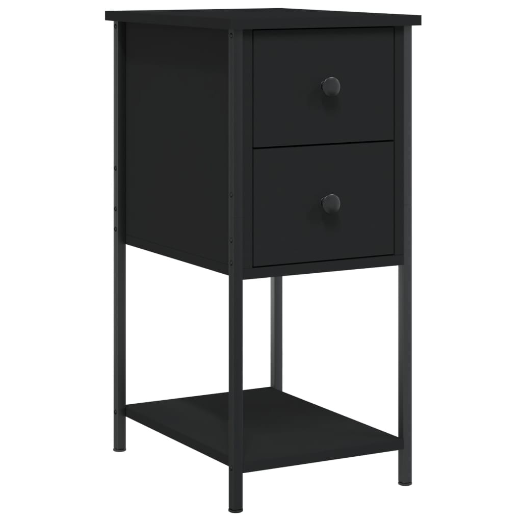 Nightstand Black 32 x 42 x 70 cm Particleboard