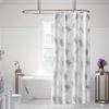 Waterproof PEVA Shower Curtain Set, Mildew-Resistant with Rod, Punch-Free Design