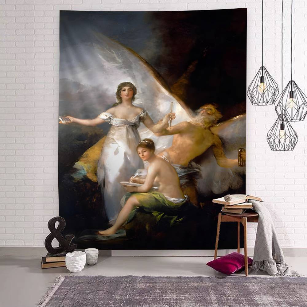 Francisco De Goya Oil Painting Colorful Tapestry Wall Hanging Home Decoration hippie bohemian decoration Art Decor