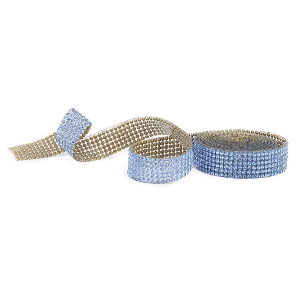 1pcs Self Adhesive Rhinestone Strips Hot Melt Adhesive Rhinestone Banding  DIY Arts Crafts