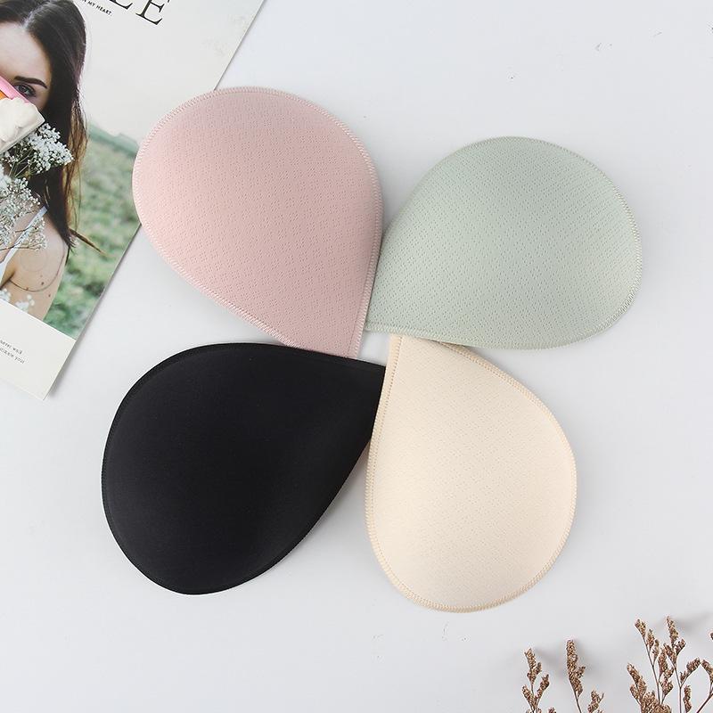 Teardrop Heart-Shaped Invisible Breathable Bra Pads for Yoga & Sports Lingerie