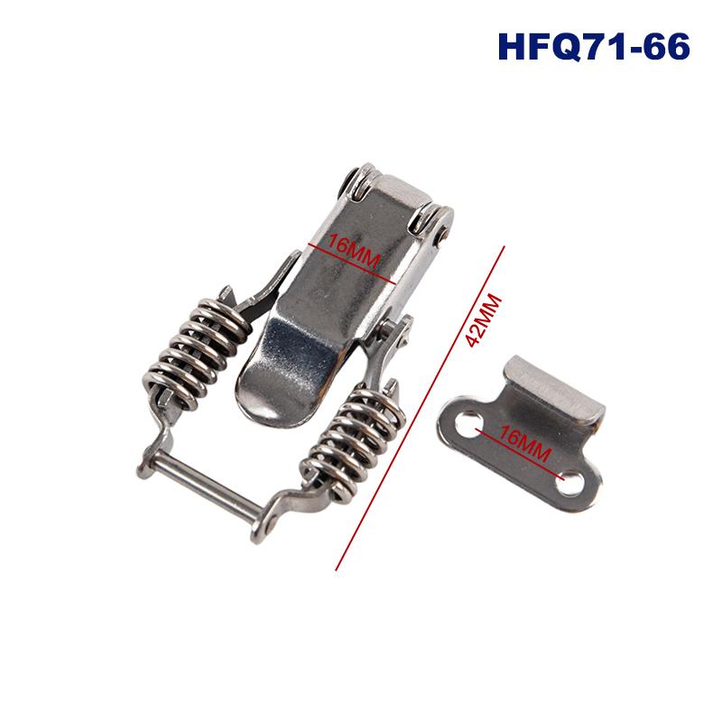 Silver Stainless Steel 304 Toolbox Locking Latch Hasps Metal Toggle Catch Clasp Box Loaded Hinges Furniture Hardware Accessories