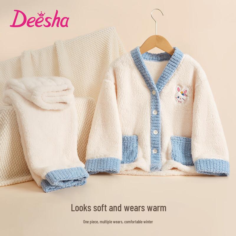 DEESHA Комплект теплой фланелевой одежды для девочек 160