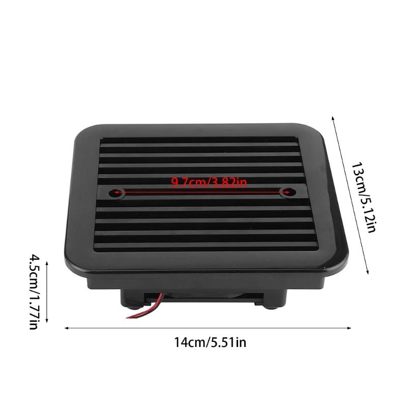 12V Marine Lüfter 4500RPM Schwerlast ABS Abluftventilator für Wohnmobil Boot Yacht Wohnwagen Anhänger Badezimmer Küche