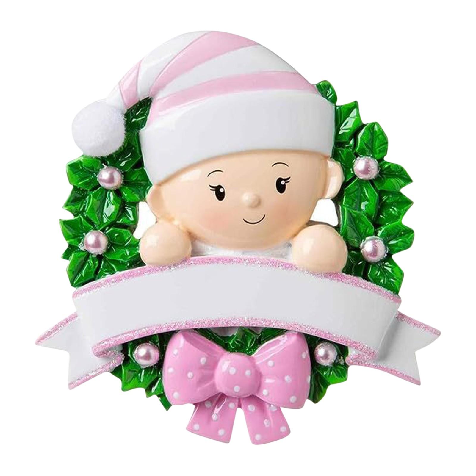 

Подвеска с благословением фамилии на Рождество, елочные украшения, подвеска One Size розовый