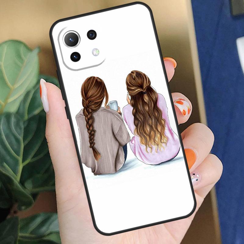 Best Friends BFF Matching Case For Xiaomi 15 14 Ultra 13T 14T 15T Pro 17 Pro Max POCO X7 X5 X6 F5 F6 F7 F8 Pro Coque
