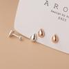 Trendy 925 SIlver Waterdrop Earring For Women Teen Vintage Silver /Rose Gold Color Earring Fine Jewelry