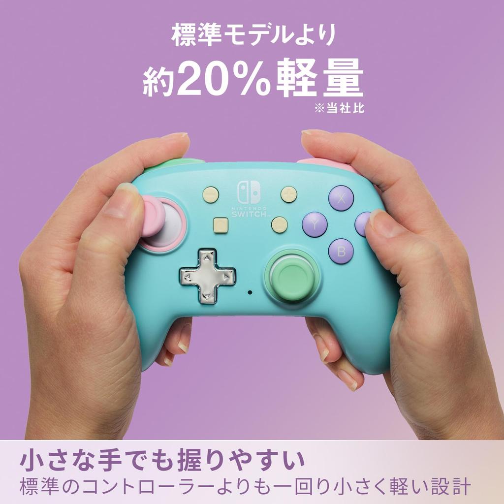 Licensed PowerA Nano Enhanced Wireless Controller for Nintendo Switch Spring Smaller Than Standard [Nintendo Product] - Dream, Size, 2-Year Warranty,