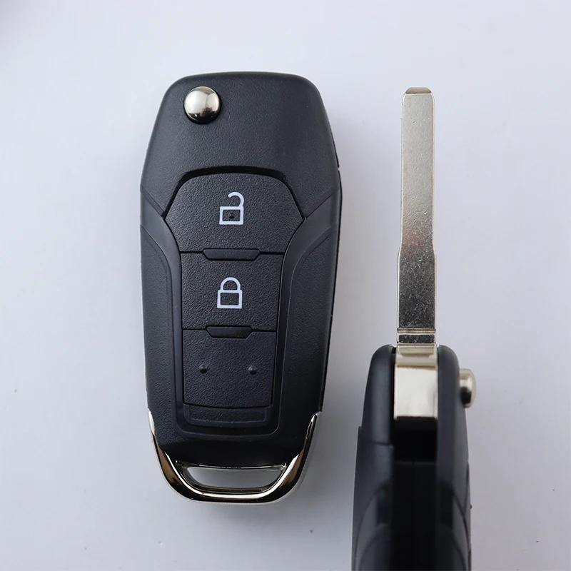 2 3 4 Bottons Car Key Fob Case Shell Housing For Ford Fusion Mk2 Mk7 2013 2014   Edge Explorer Ranger Escort F150 F250