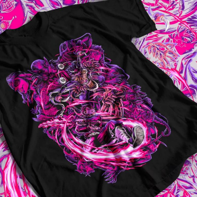 Demon Slayer Men's Women's T Shirt Inosuke Hashibira Japan Anime Summer Boy Spring and Autumn Children's Short Sleeves Parent-Child Wear