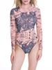 Russian Women's Mesh Sun Protection Swimsuit