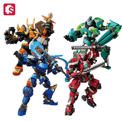 Non-Toxic Sembo Creative Mech Assemblage Building Blocks Moc China-Chic Robot Model Bricks Collectible Ornaments Kids Toys For Children Gifts