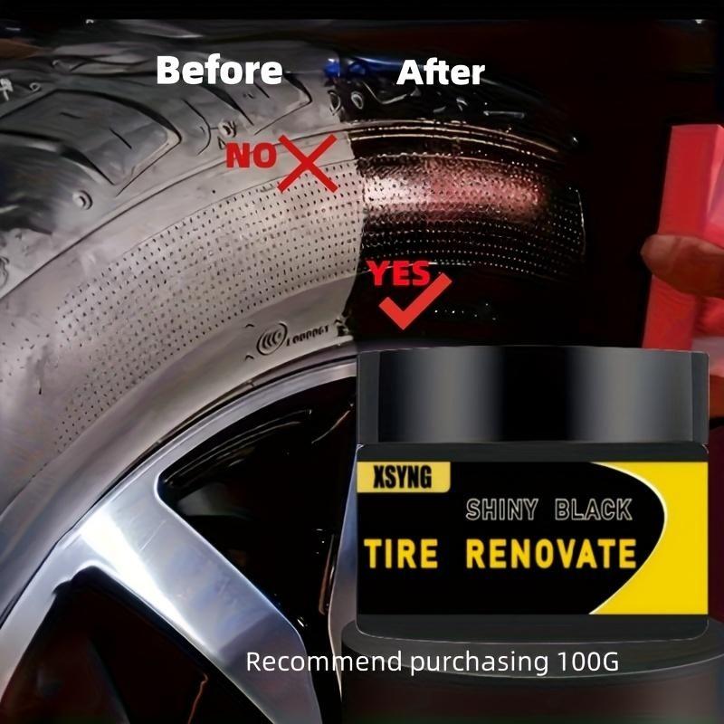 Car tire waxing, tire brightener to prevent cracking and aging, plastic parts refurbishment protector, bicycle and motorcycle tire repair wax 5G