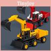 Excavator Toy Model With Flashing Lights And Sound For Childrens Play And Learning