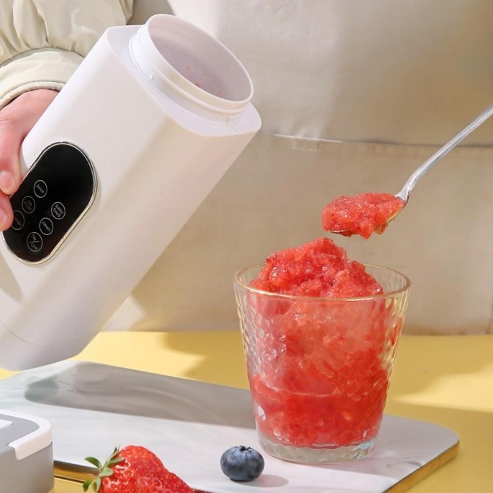 Electric Display Electric Juicer USB Rechargeable Ice Crusher Smoothie Blender  Home Use