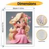 Disney Romantic Princess Oil Paint by Numbers Painting Kit Handmade Diy Home Decor Gifts Wall Art Craft for Living Room Bedroom Decor
