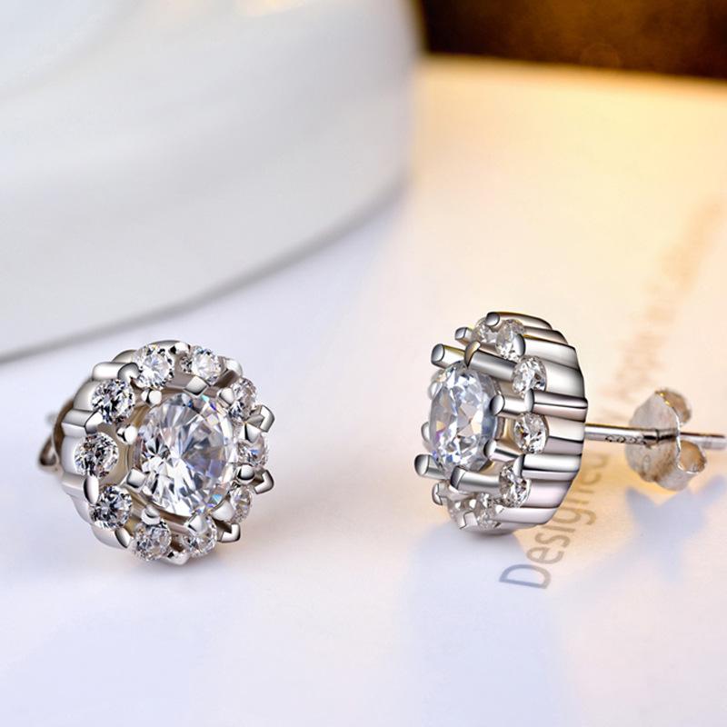 Náušnice zo striebra Lindon 925 Náušnice pre ženy ako darčeky na svadbu